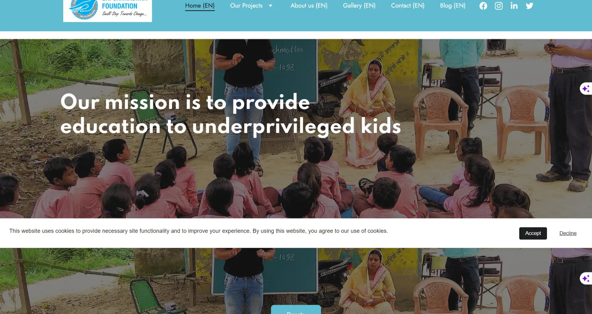 Sai Sanrachna Foundation Website