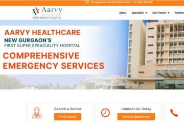 Aarvy Healthcare Website