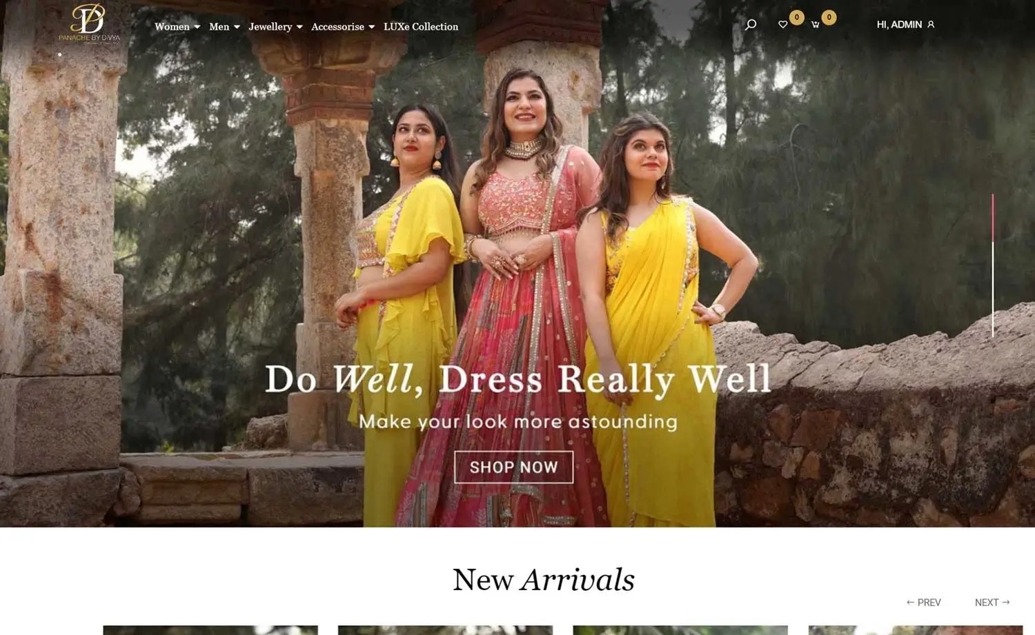 Panache By Divya Website